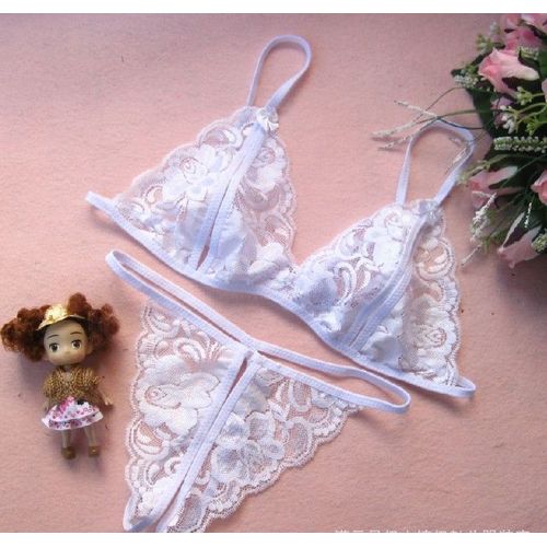 String + Soutien-Gorge Sexy - Blanc