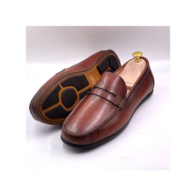 Mocassin En Cuir Pour Homme - Marron