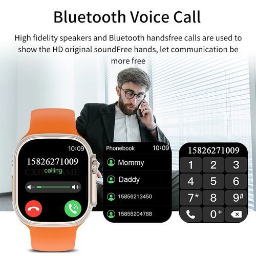 Montre Connectée Bluetooth, Moniteur  3 Bracelets